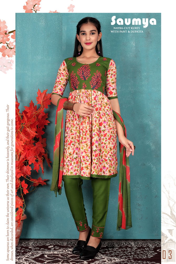 Saumya 8008 Girls Wear Readymade Suits Catalog
